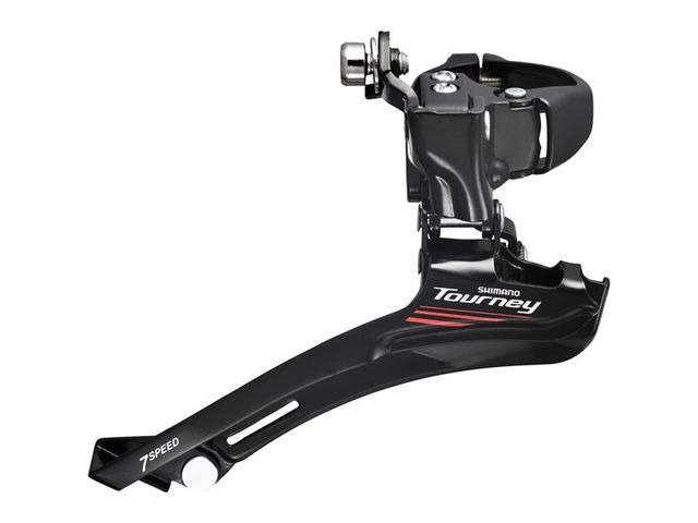 Shimano Tourney / TY FD-A070A 7-speed front derailleur, double 28.6/31.8 /34.9mm click to zoom image